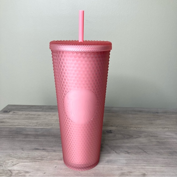 STARBUCKS Pink Lemonade Studded Jelly Soft Touch Tumbler Cup - Picture 1 of 7
